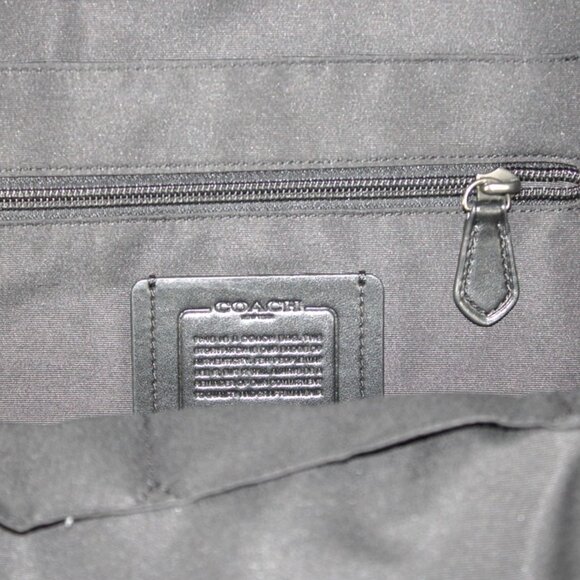 Coach Signature Canvas & Leather Backpack Brown Black - Picture 10 of 10